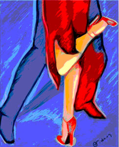Abstract Dancers Gia Viseli Dancesport