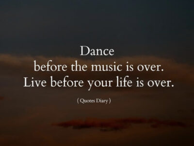 And the dance philosophy says...