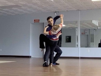 Argentine Tango with my former student, Lesya